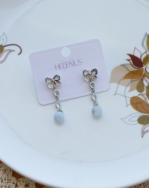 Butterfly Charm Drop Earrings