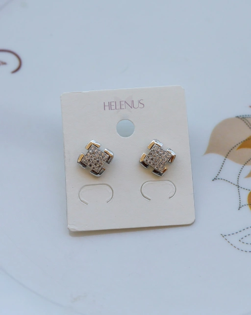 Luxe Square Stud Earrings