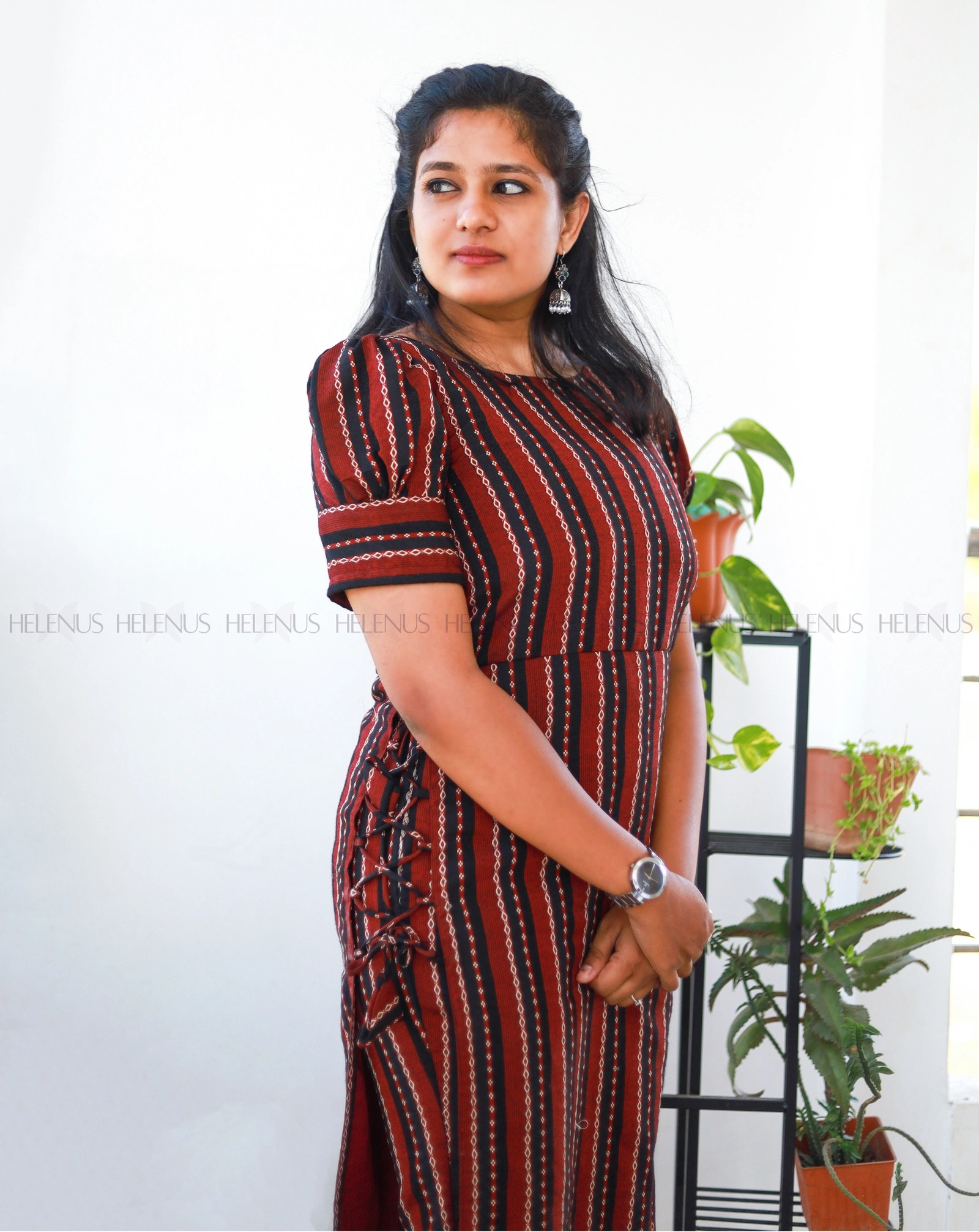 Maroon 'N' Black/ lilac 'N' Pink